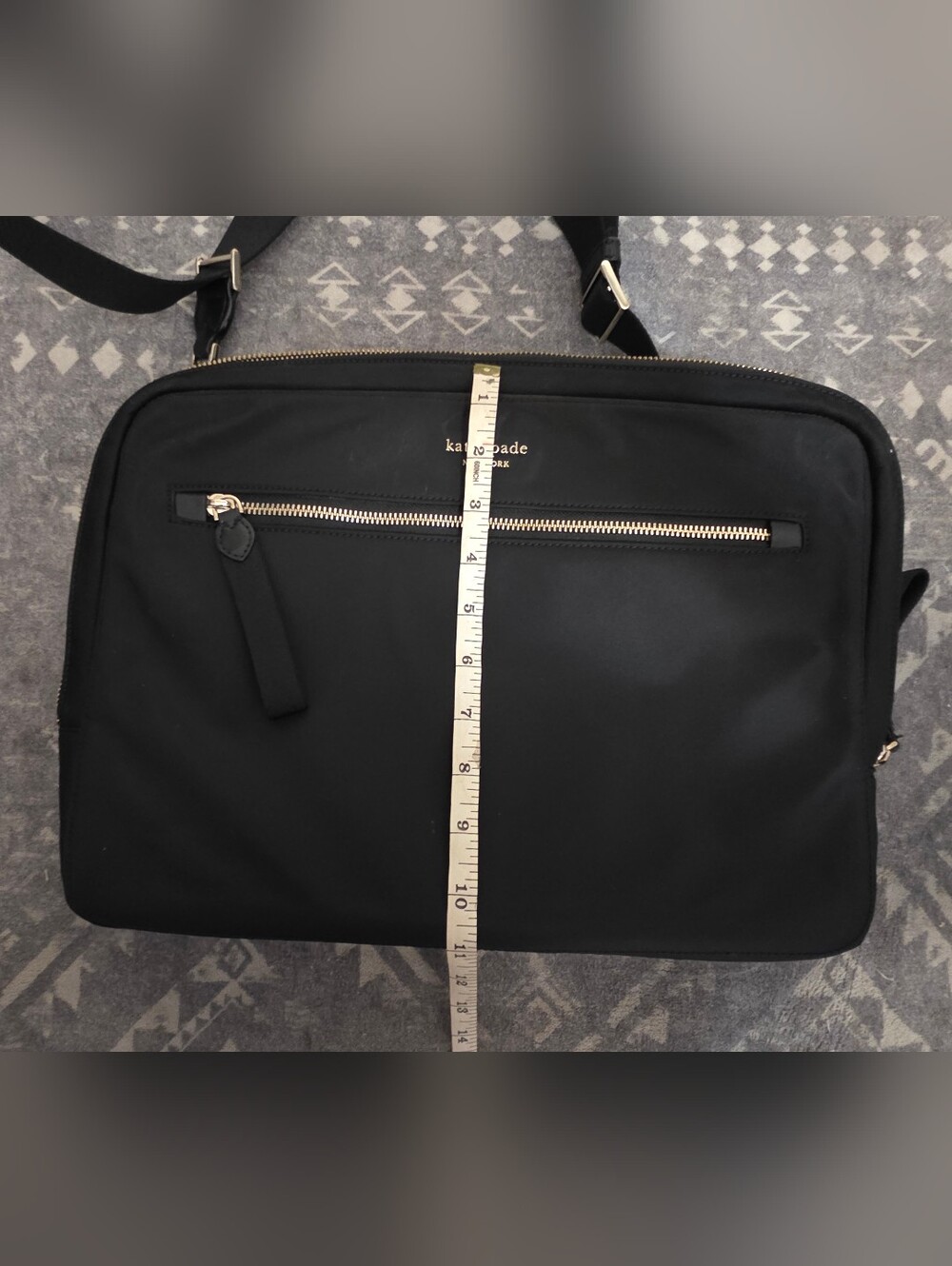 Kate Spade New York Black Nylon Laptop Bag – Fits 15" Laptop - Picture 8 of 11